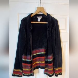 Velvet cardigan